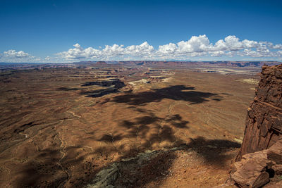 Scenic view of desert against sky
