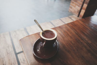 Close-up of drink on table