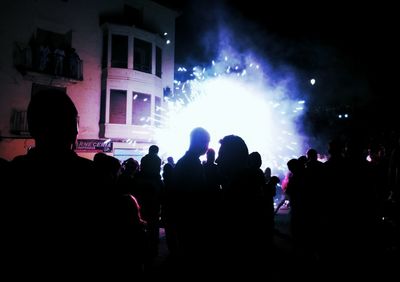 Group of people at night