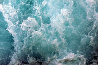 Full frame shot of splashing water in sea