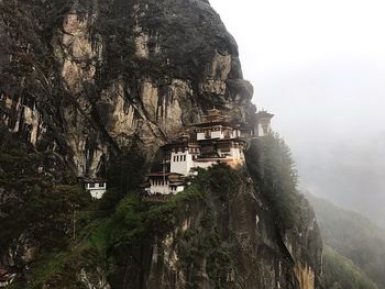 Historic building on mountain