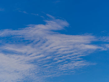 Low angle view of clouds in sky