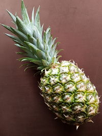 Close-up of pineapple on table