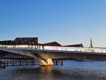 Built structure against clear blue sky