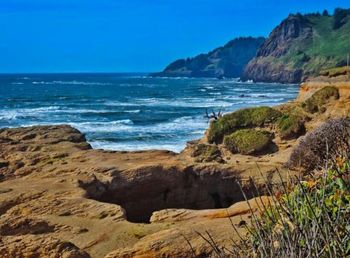 Scenic view of sea against sky