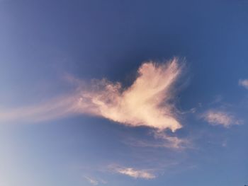 Low angle view of sky during sunset