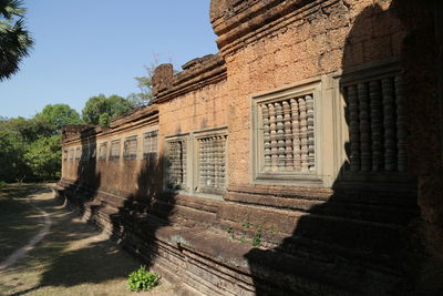 Exterior of old building against sky