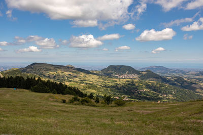 Scenic view of landscape against sky