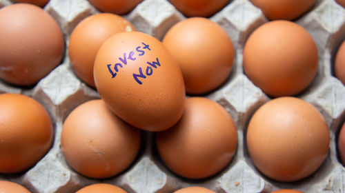 Close-up of eggs