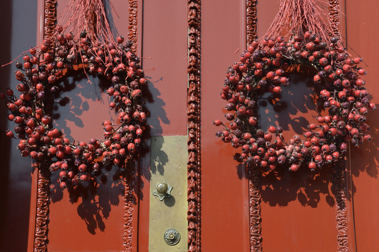 CLOSE-UP OF DECORATION HANGING IN MARKET STALL