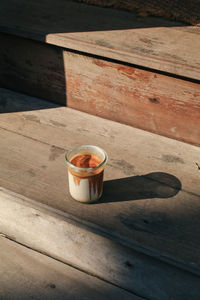 Close-up of coffee on table