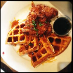 Close-up of served food