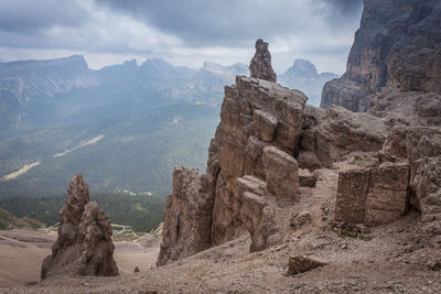 View of rock formations