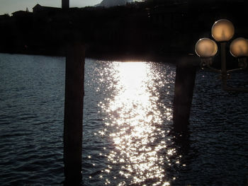 Scenic view of water against sky