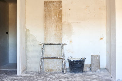 Empty corridor of building