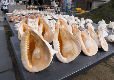 Close-up of meat for sale in market