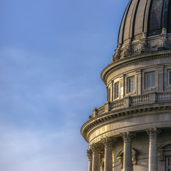 Low angle view of building against sky