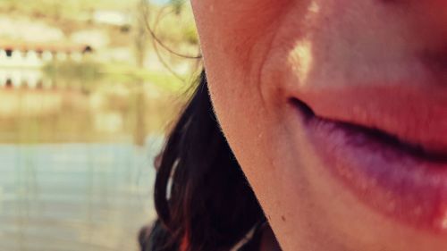 Close-up of young woman