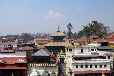 Residential buildings in town