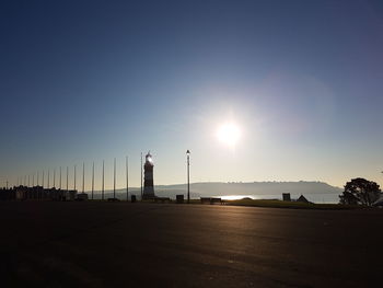 View of sea at sunset