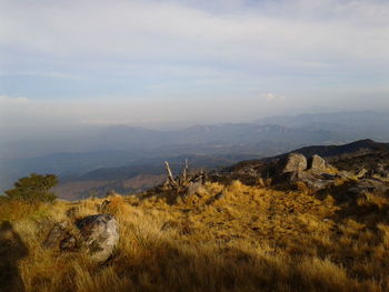 Scenic view of landscape against sky