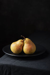 Close-up of fruits on table