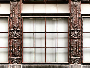 Full frame shot of window of building