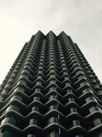 Low angle view of modern building against sky