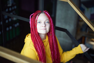 Portrait of a smiling young woman