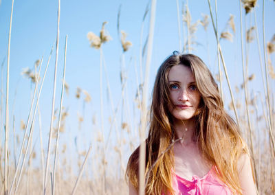 Portrait of a beautiful young woman