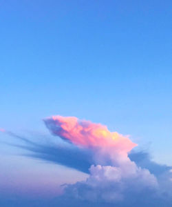 Low angle view of sky during sunset