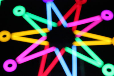 Close-up of multi colored lights