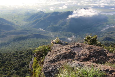 Scenic view of mountain range