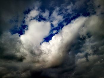 Low angle view of storm clouds in sky