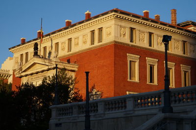 Low angle view of building against sky