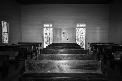 Interior of empty church