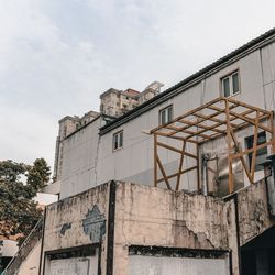 Low angle view of building against sky