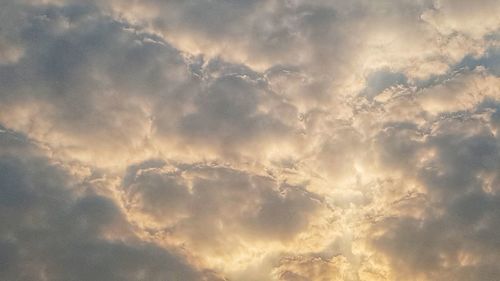 Low angle view of clouds in sky