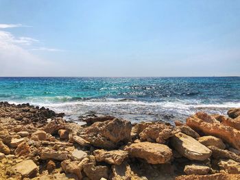 Scenic view of sea against sky