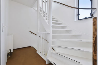 Spiral staircase of building