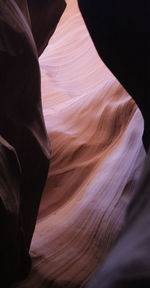 Low angle view of rock formation