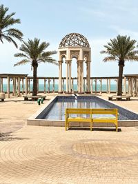 View of tourist resort at seaside