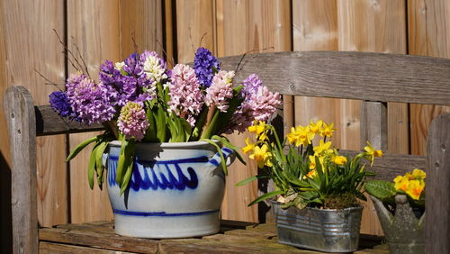 Flowers in vase on table