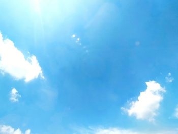 Low angle view of clouds in sky