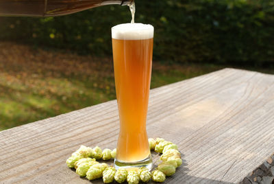 Close-up of drink on table