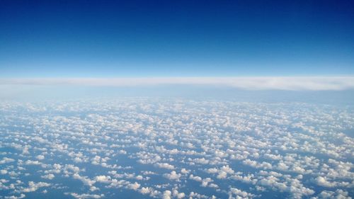 High angle view of cloudscape against sky