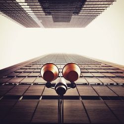 Low angle view of modern building against sky