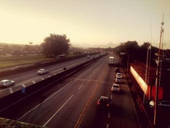 Traffic on road