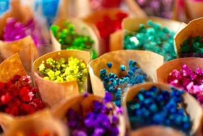 Full frame shot of multi colored candies