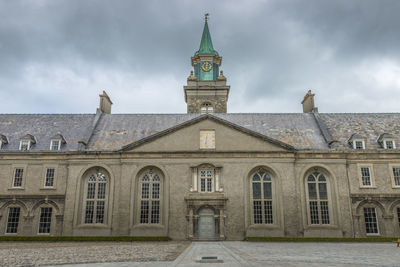 Low angle view of historic building against sky